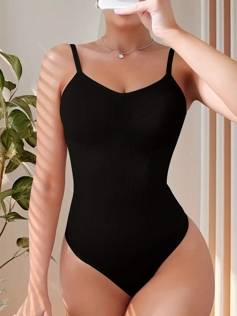 Black Seamless Bodysuit