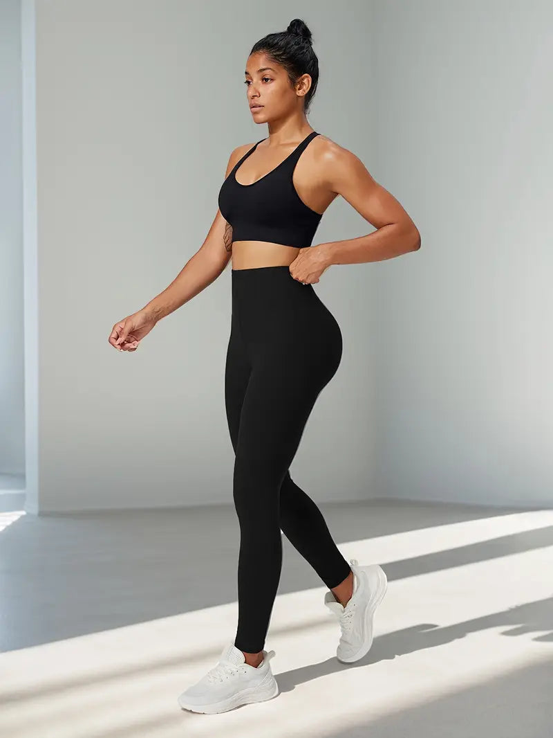 Black High Waist Sports Leggings