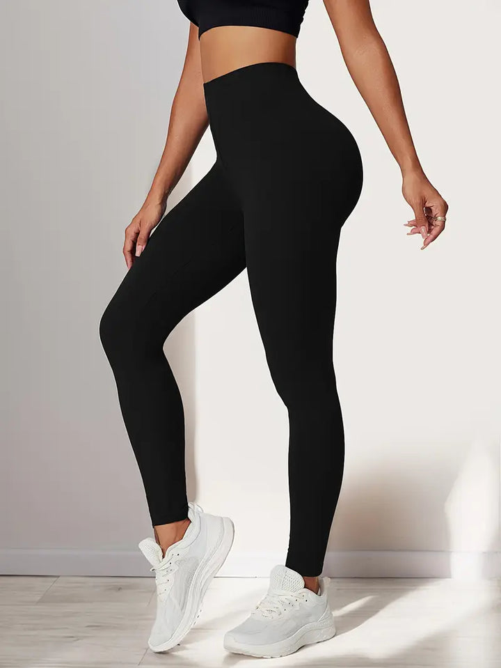 Black High Waist Sports Leggings
